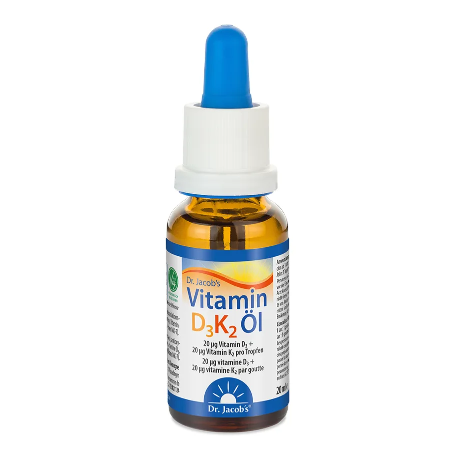 Dr. Jacob's Vitamin D3K2 Öl 20 ml
